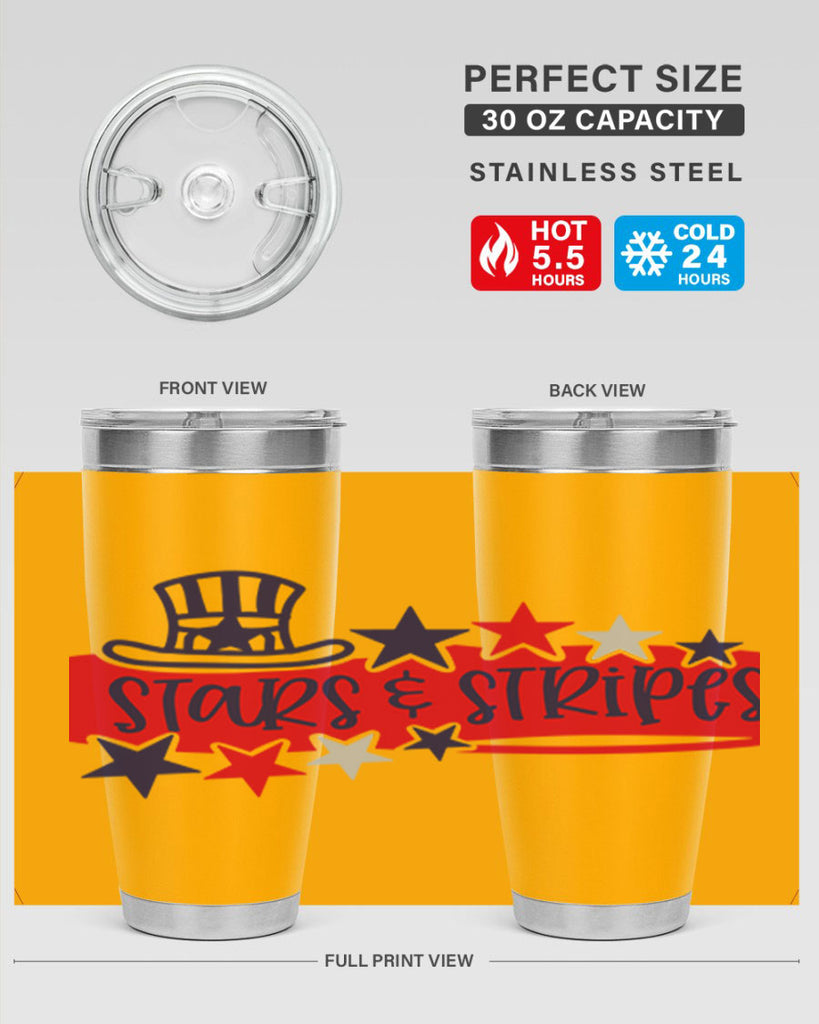 Stars Stripes Style 175#- Fourt Of July- Tumbler