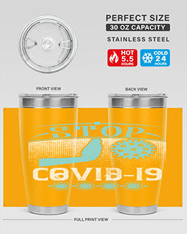 Stop covid Style 22#- corona virus- Tumbler