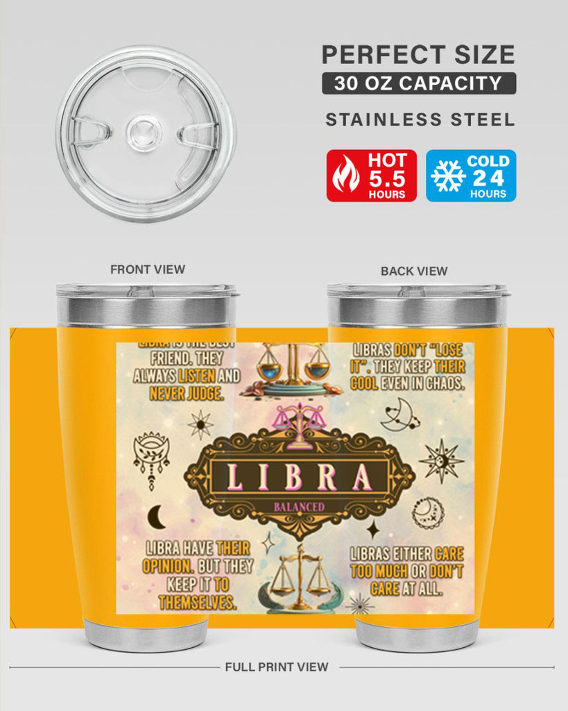 StraightLibra 474#- zodiac- Tumbler