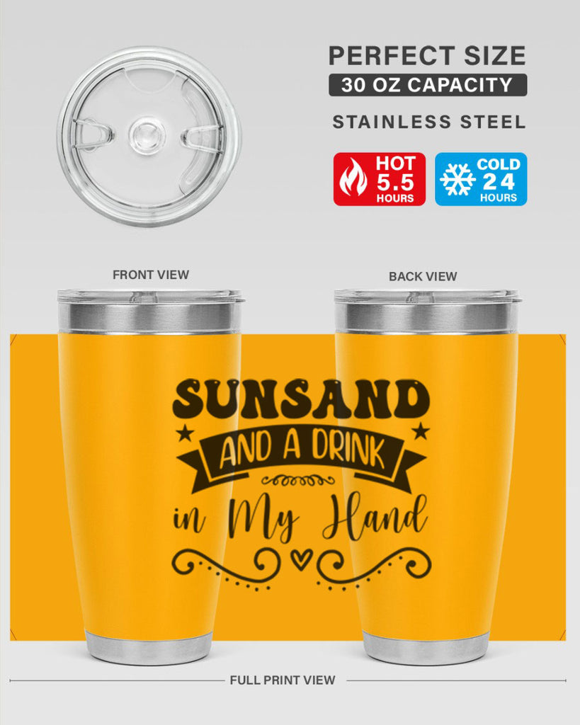 Sunsandandadrinkin 484#- zodiac- Tumbler