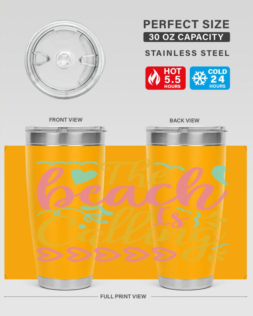 The beach is calling Style 1#- summer- Tumbler