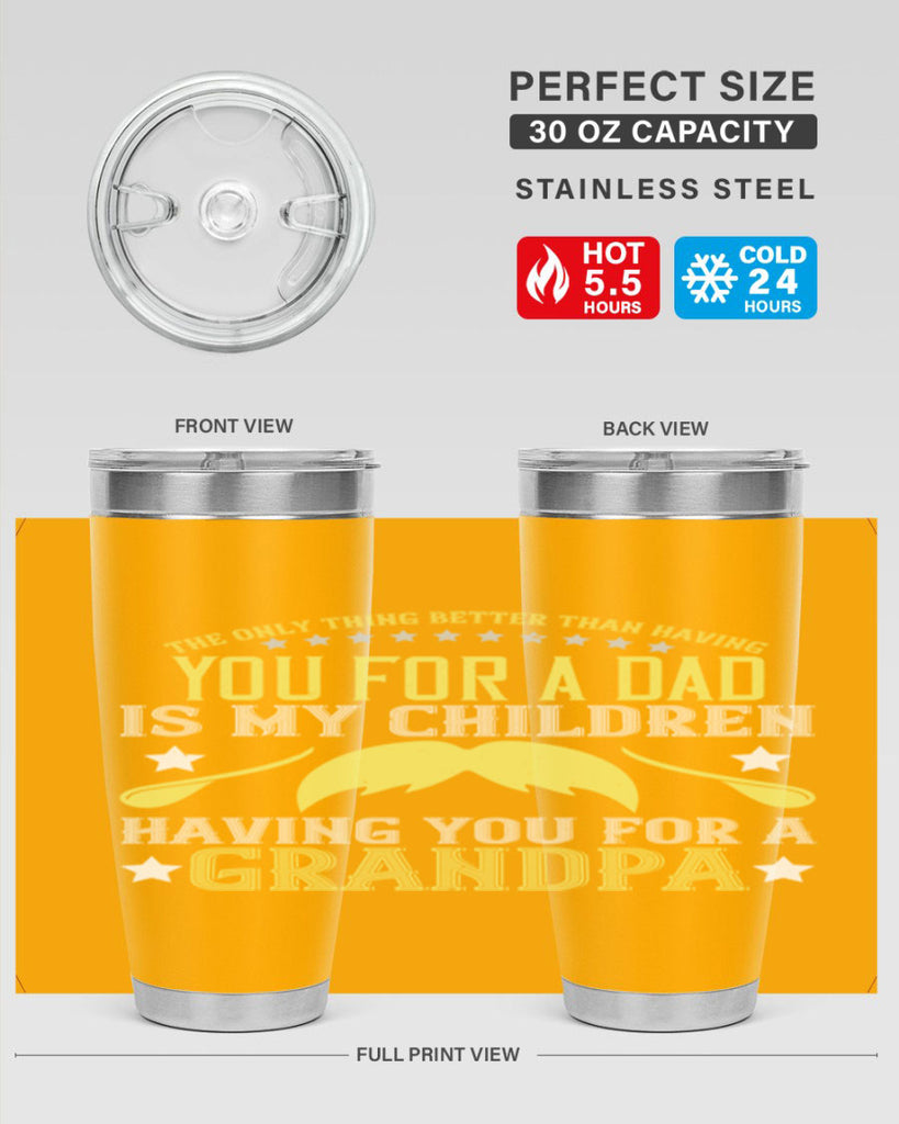 The only thing better 65#- grandpa - papa- Tumbler