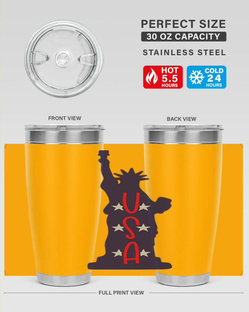 USA Style 181#- Fourt Of July- Tumbler
