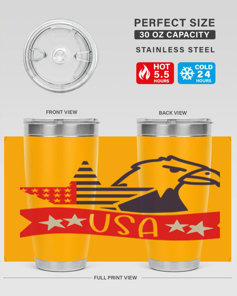 USA Style 182#- Fourt Of July- Tumbler