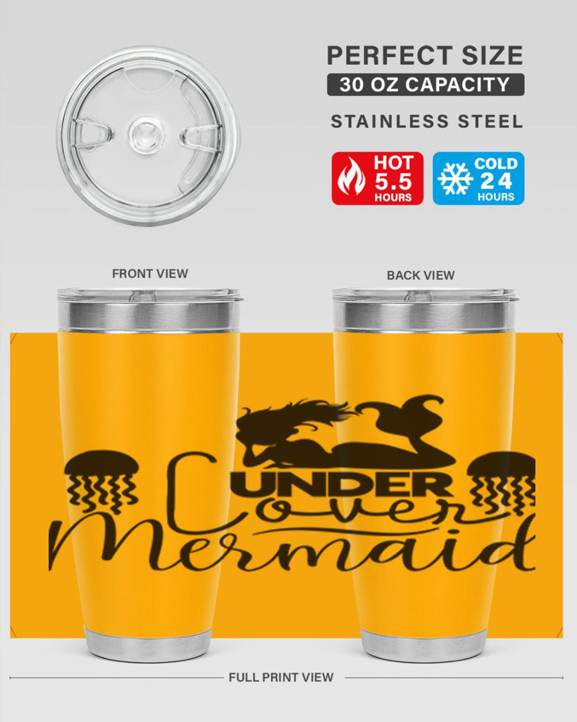 Under Cover Mermaid 642#- mermaid- Tumbler