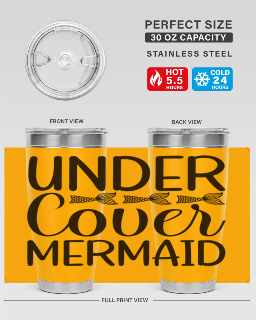 Under Cover Mermaid 647#- mermaid- Tumbler
