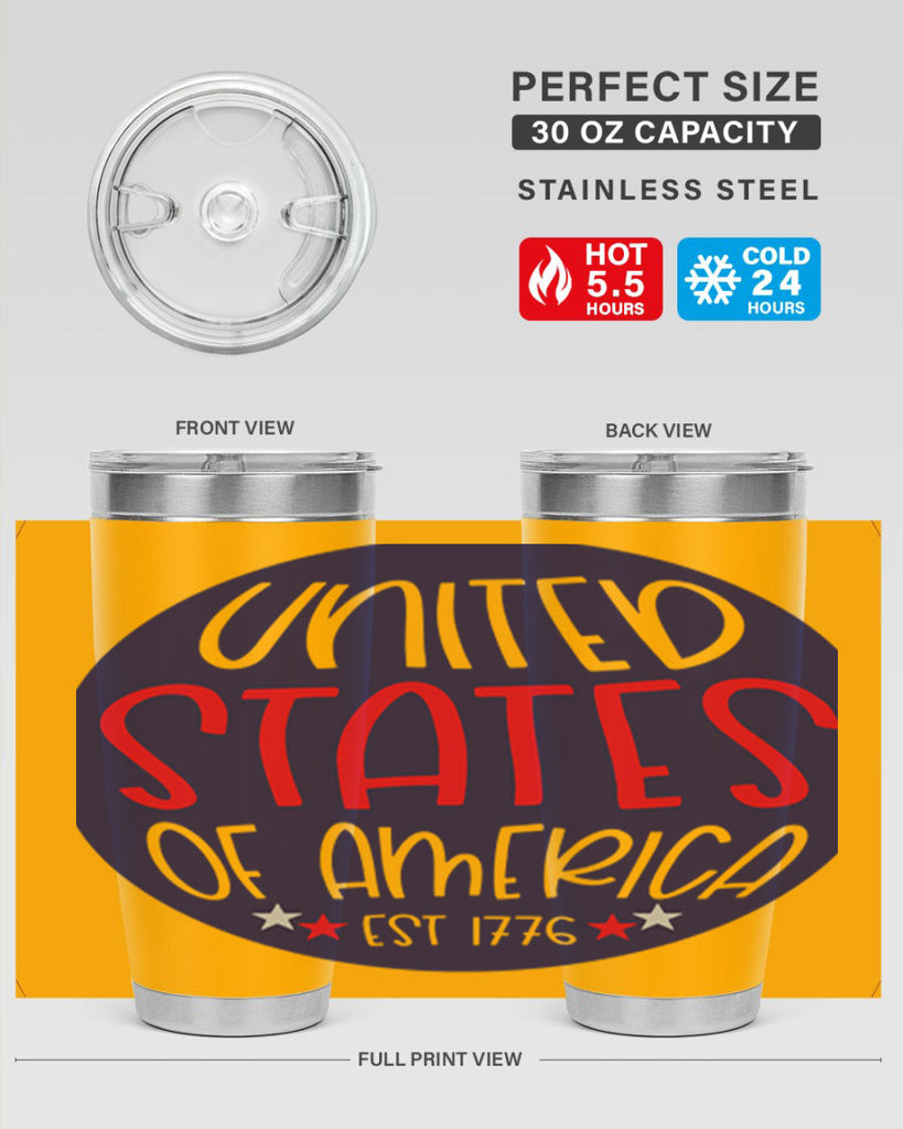 United States Of America Est Style 176#- Fourt Of July- Tumbler