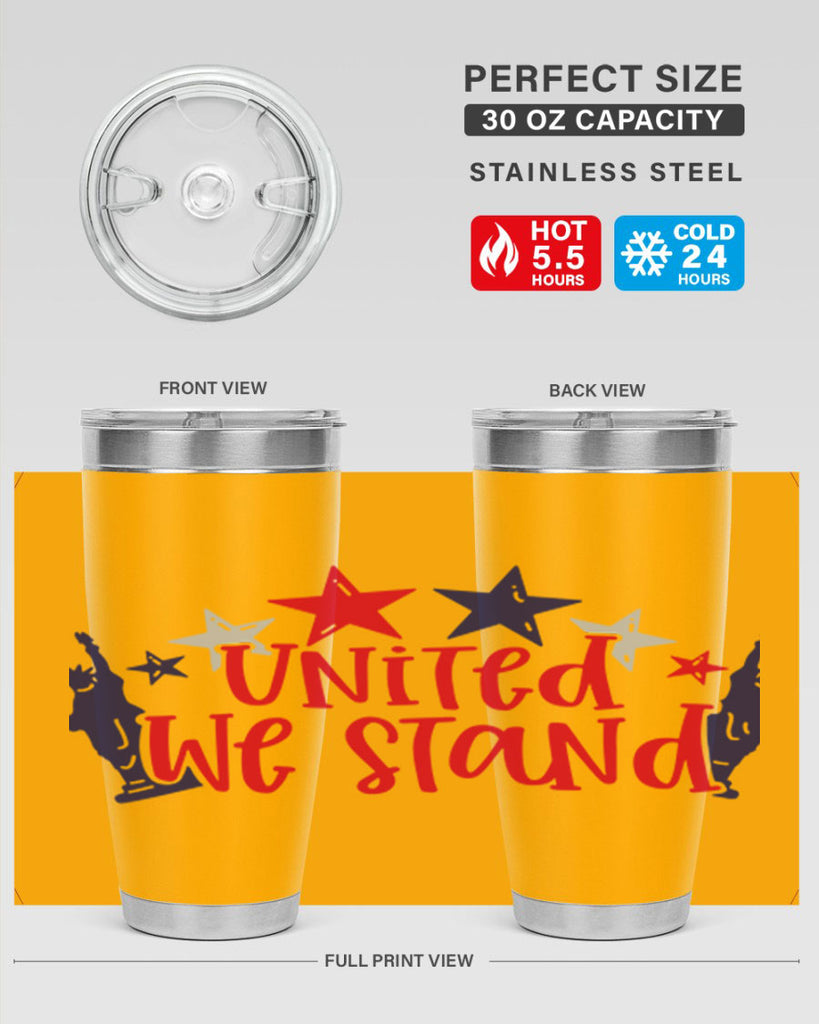 United We Stand Style 179#- Fourt Of July- Tumbler