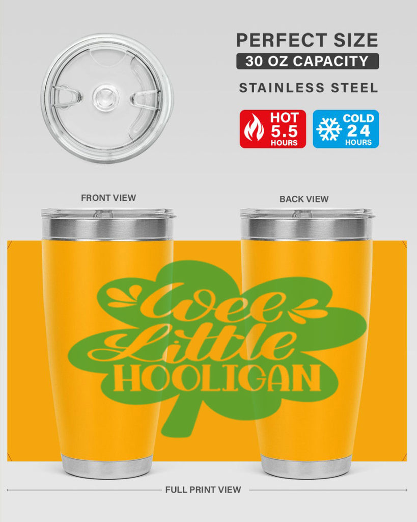 Wee Little Hooligan Style 16#- St Patricks Day- Tumbler