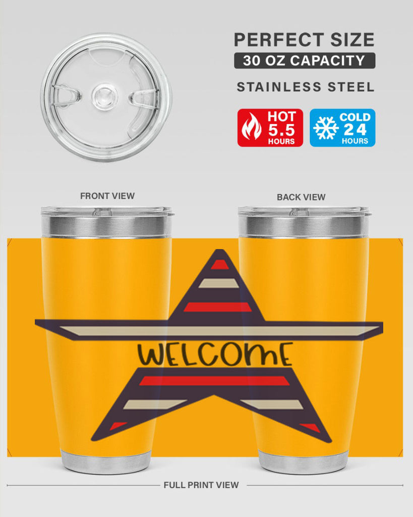 Welcome Style 186#- Fourt Of July- Tumbler