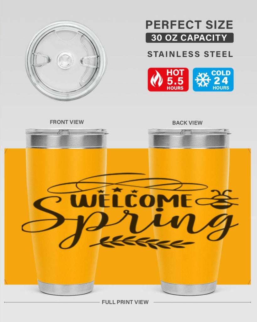 Welcome spring design  594#- spring- Tumbler