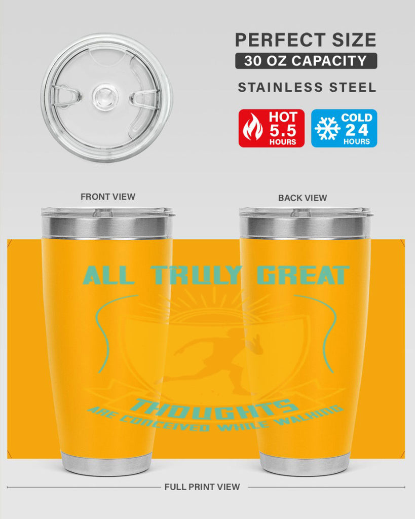 all truly great thoughts are 49#- running- Tumbler