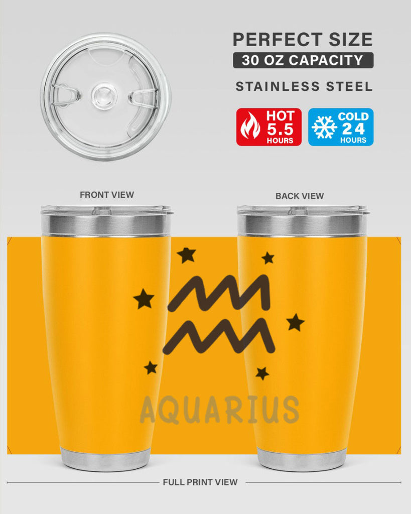 aquarius 83#- zodiac- Tumbler