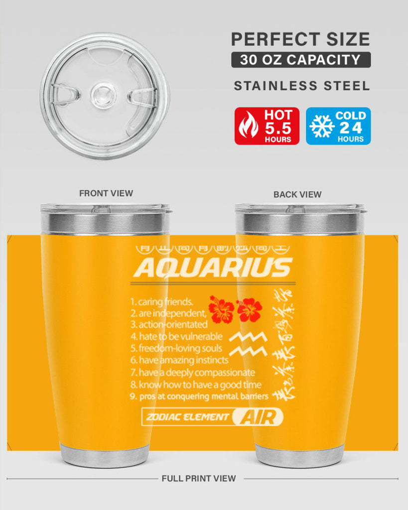 aquarius 85#- zodiac- Tumbler