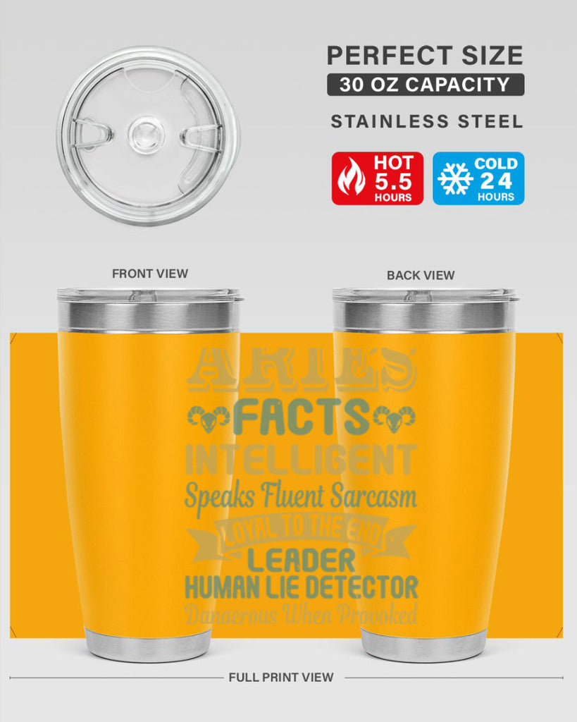 aries 123#- zodiac- Tumbler