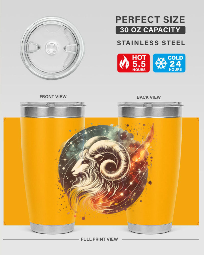aries 124#- zodiac- Tumbler