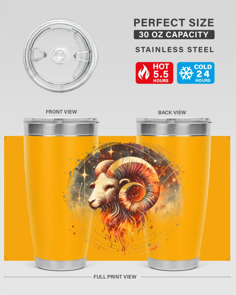 aries 125#- zodiac- Tumbler