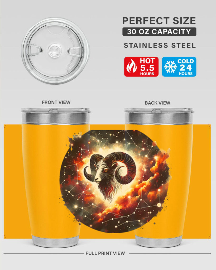 aries 126#- zodiac- Tumbler
