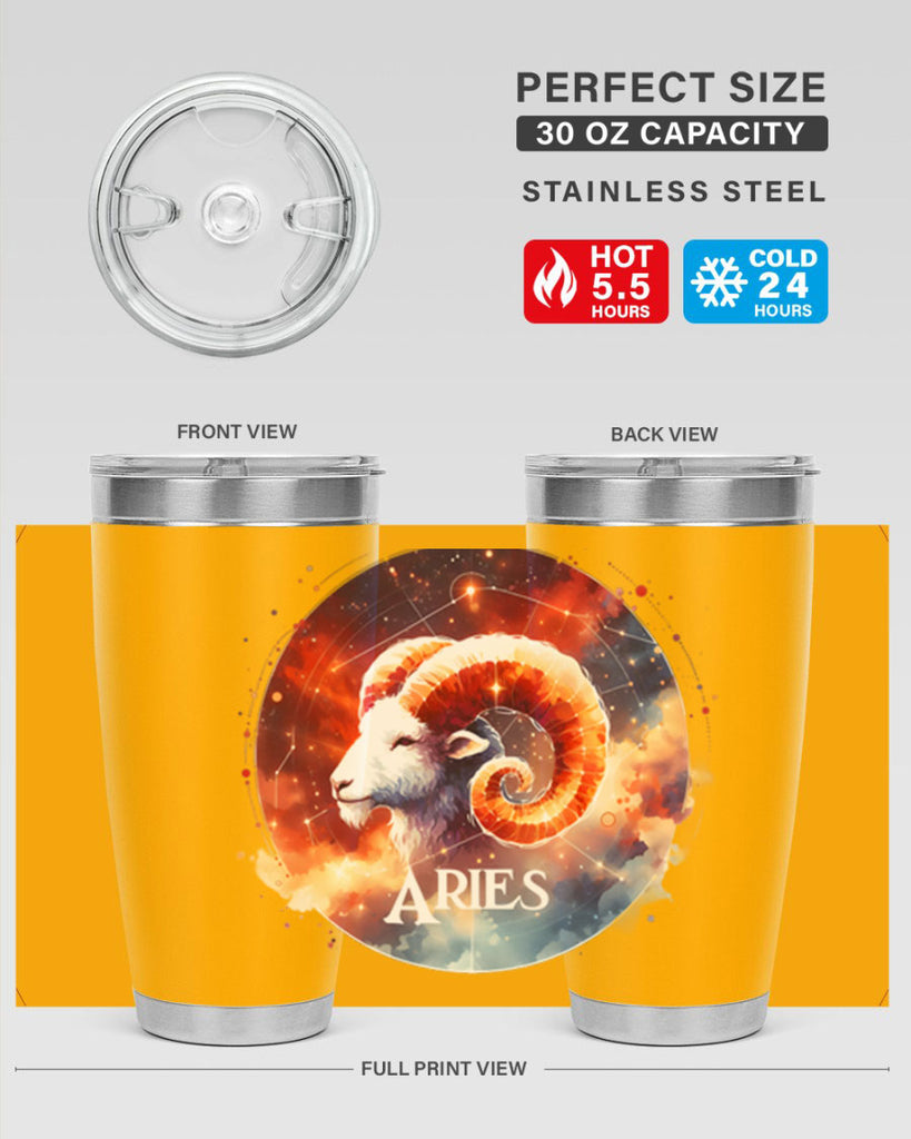 aries 128#- zodiac- Tumbler