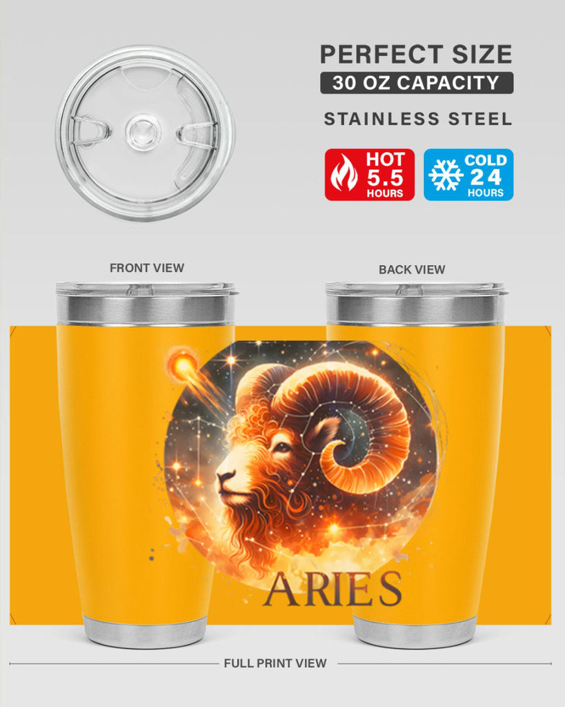 aries 130#- zodiac- Tumbler