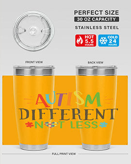 autism different not less Style 5#- autism- Tumbler