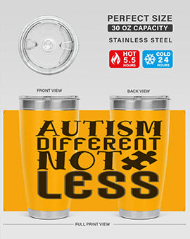 autism different not less Style 6#- autism- Tumbler