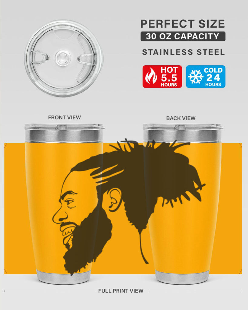 beardman 45#- black men - boys- tumbler