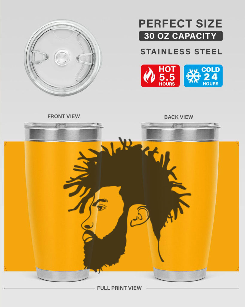 beardman 46#- black men - boys- tumbler
