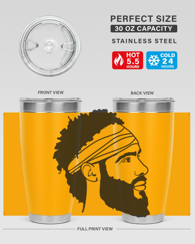 beardman 48#- black men - boys- tumbler
