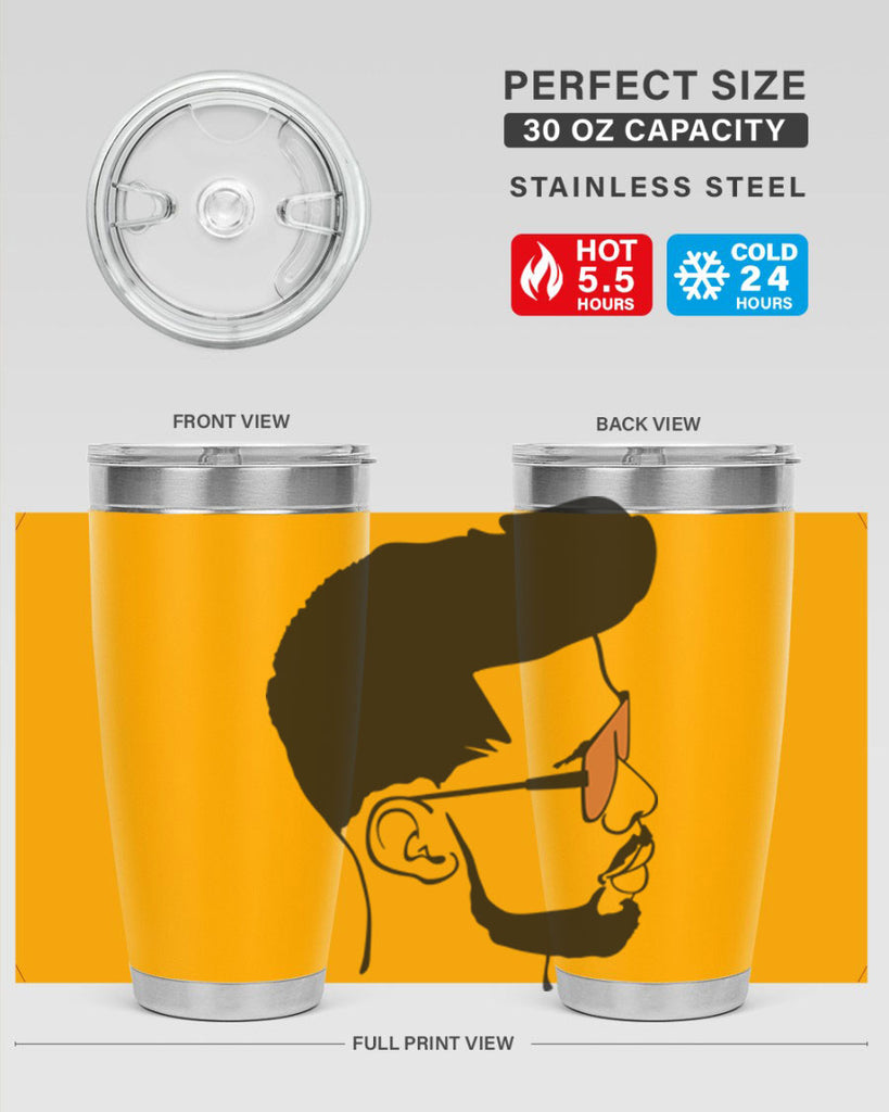 beardman 50#- black men - boys- tumbler