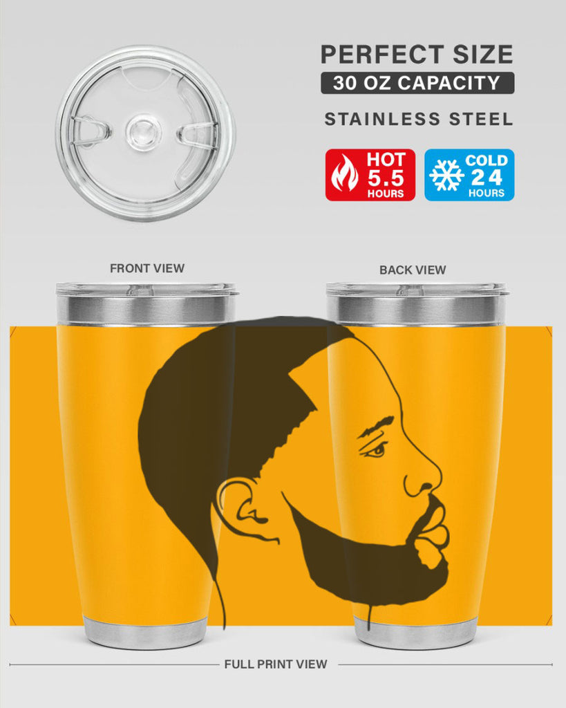 beardman 54#- black men - boys- tumbler