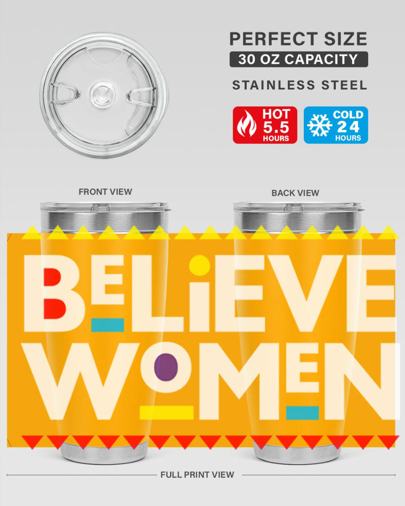 believewomen 254#- black words phrases- Cotton Tank