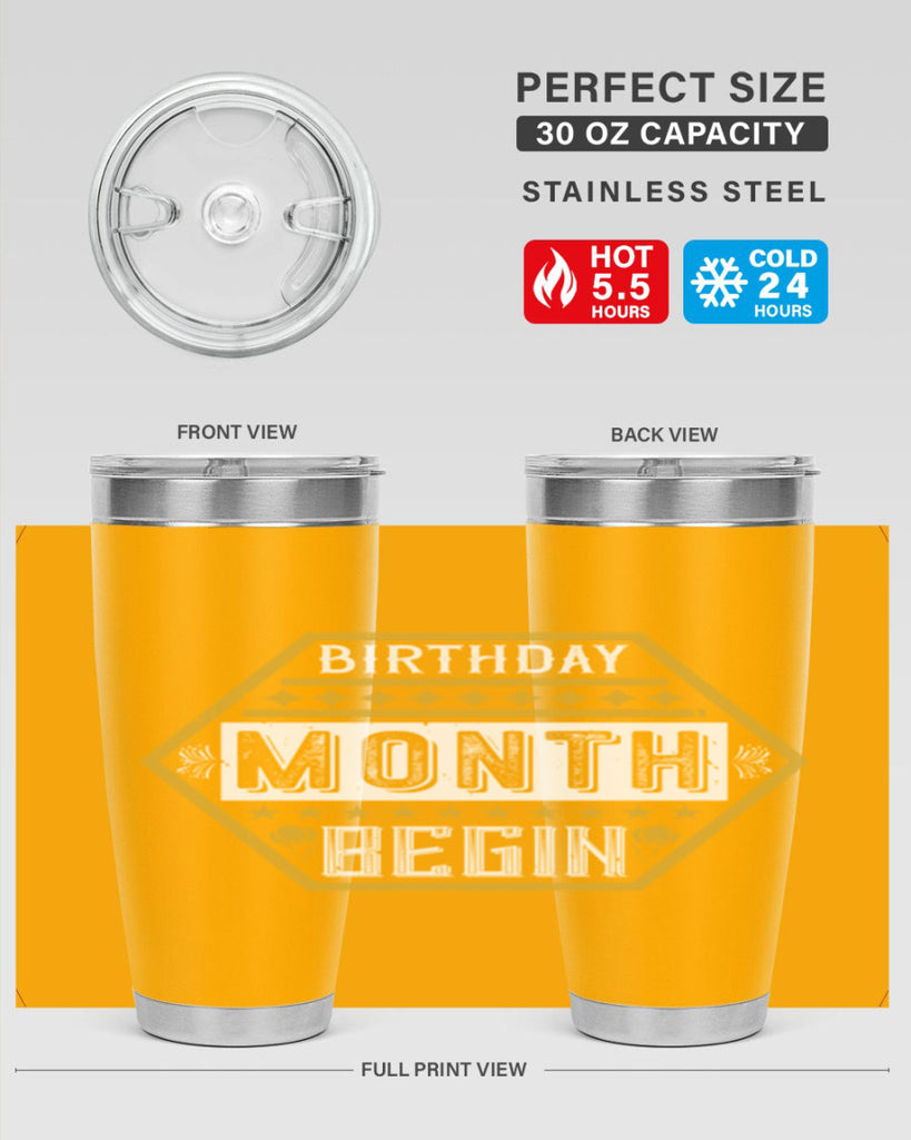 birthday month begin Style 9#- birthday- tumbler