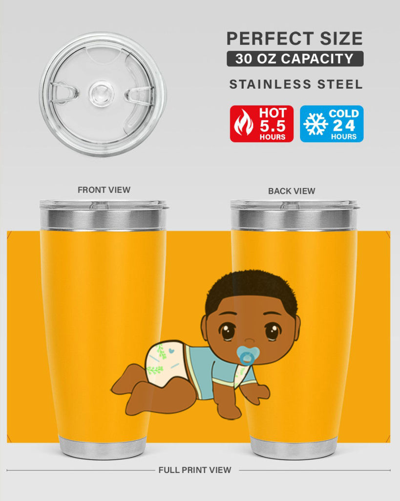 black baby boy 1#- black men - boys- tumbler