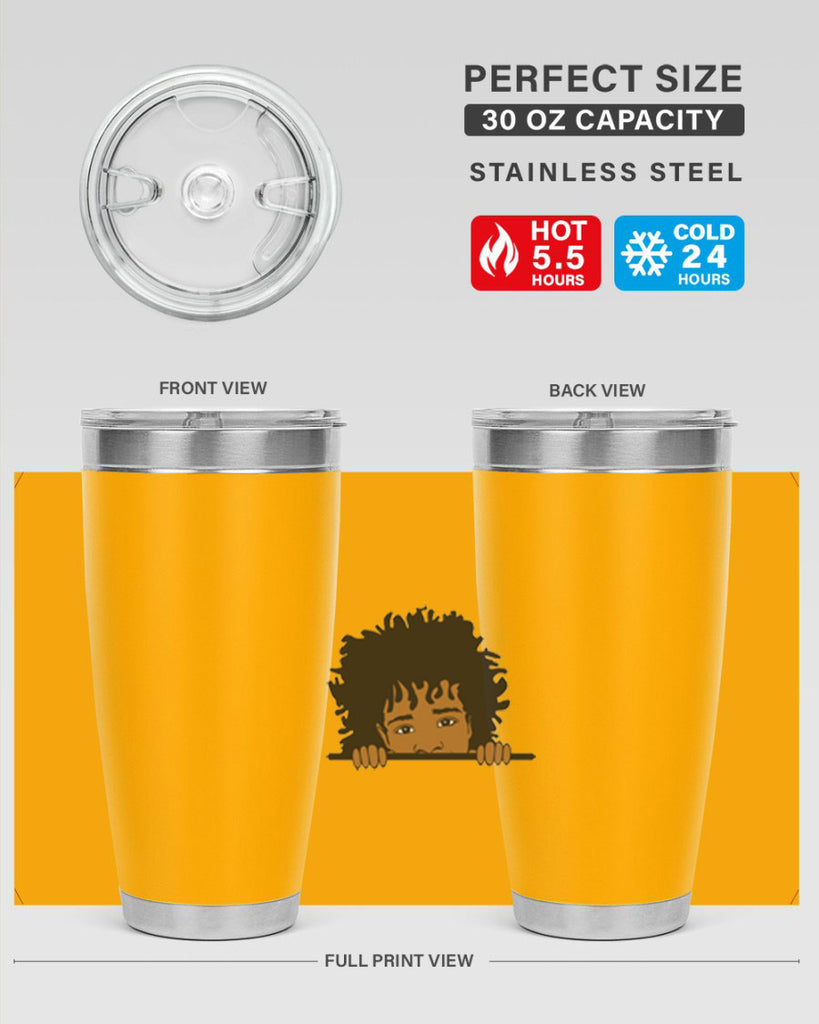 black boy 4#- black men - boys- tumbler