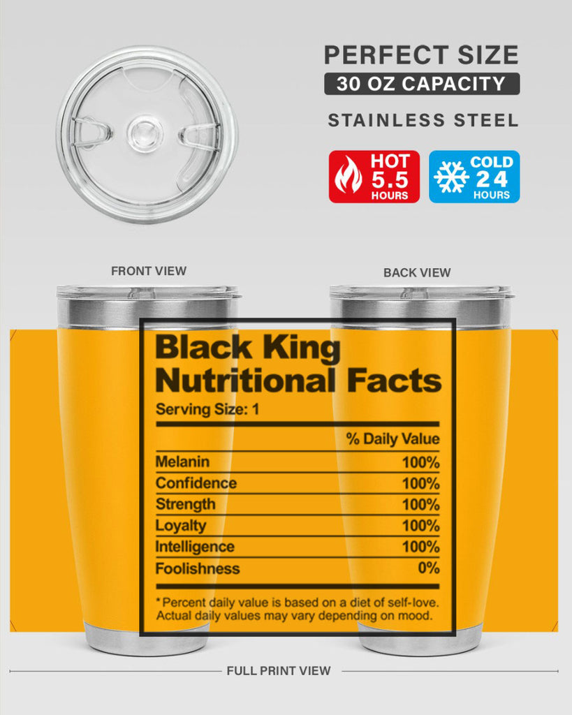 black king nutritional facts 231#- black words phrases- Cotton Tank