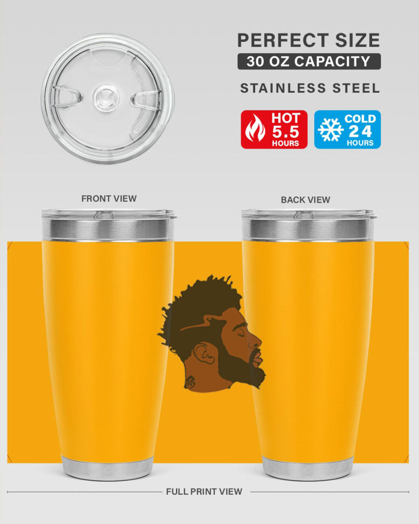black man 30#- black men - boys- tumbler
