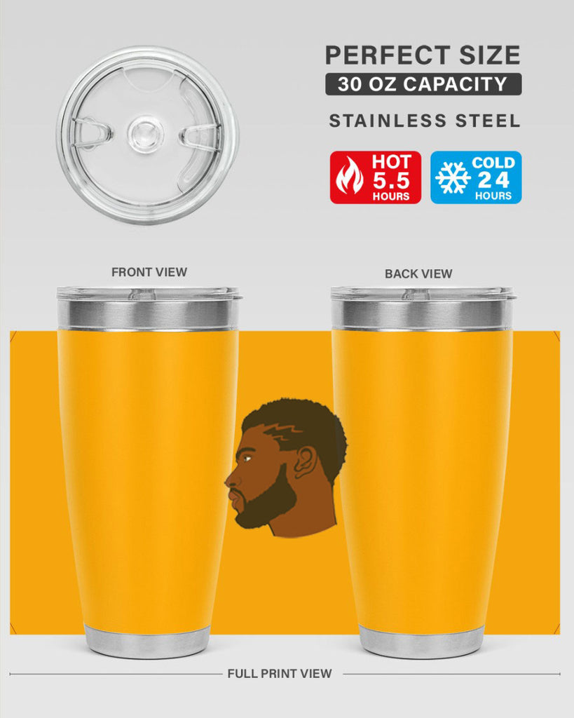 black man 40#- black men - boys- tumbler