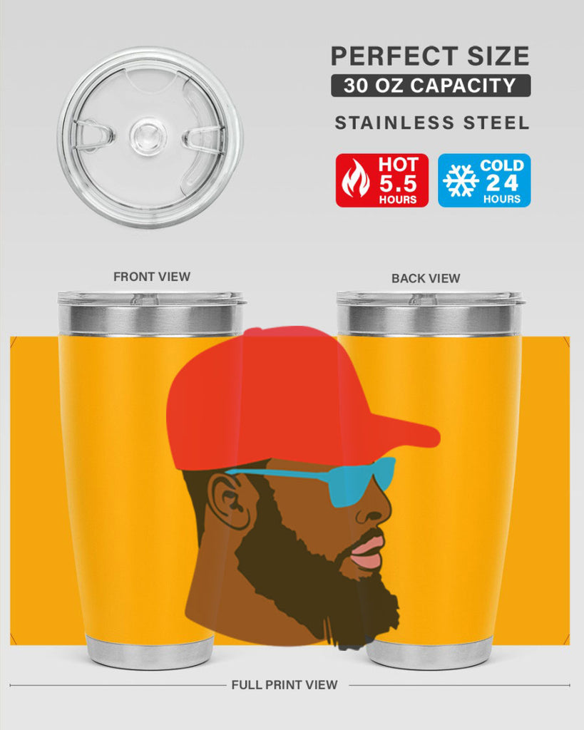 black man style 1#- black men - boys- tumbler