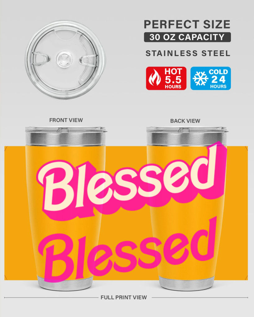 blessed barbie 193#- black words phrases- Cotton Tank