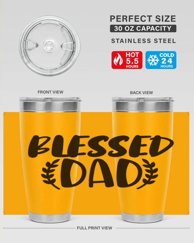 blessed dad 36#- dad- Tumbler