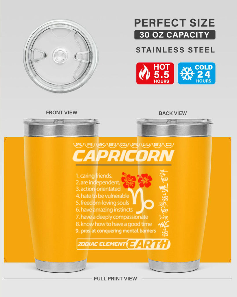 capricorn 207#- zodiac- Tumbler