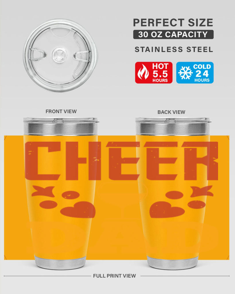 cheer dad 121#- fathers day- Tumbler