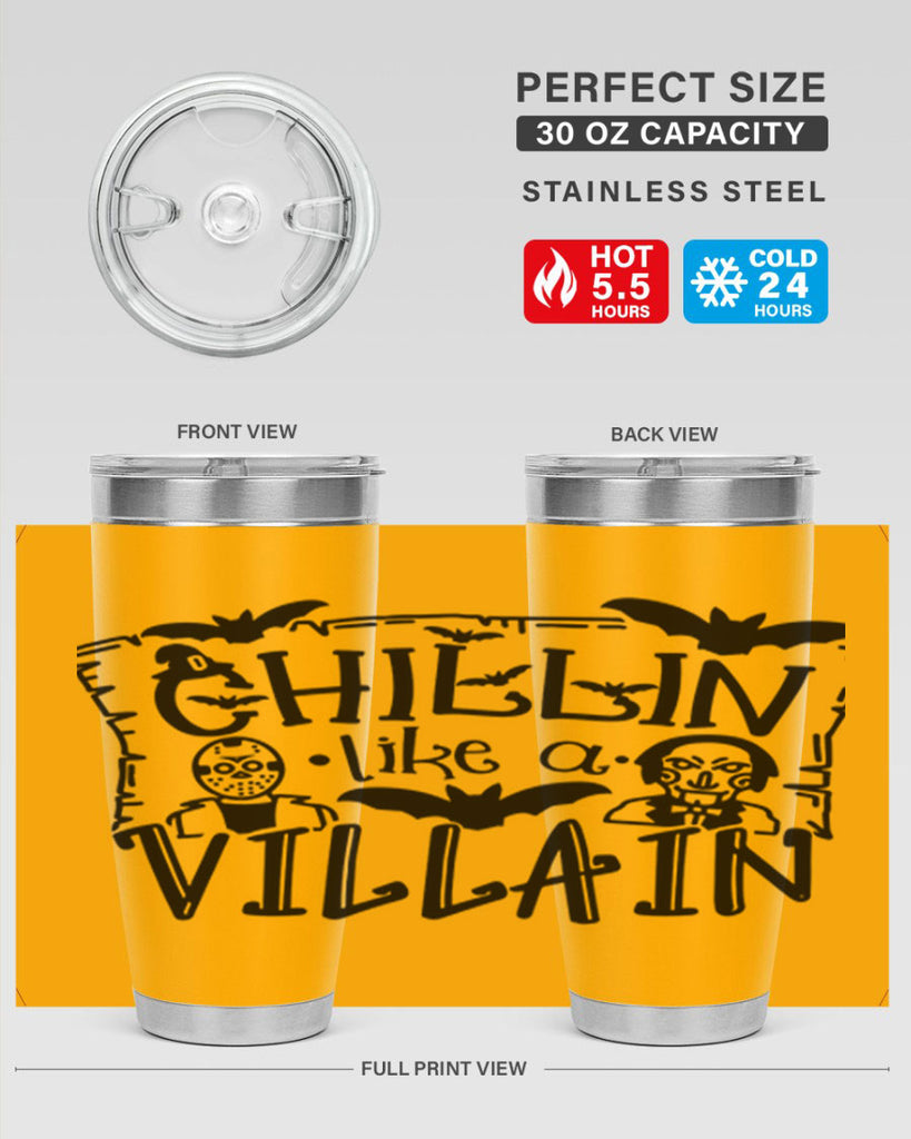 chillin like a villain 82#- halloween- Tumbler