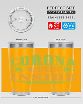 coronavirus inside Style 2#- corona virus- Tumbler