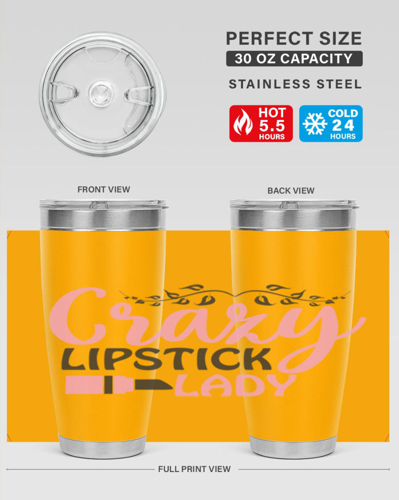 crazy lipstick lady Style 159#- make up- Tumbler