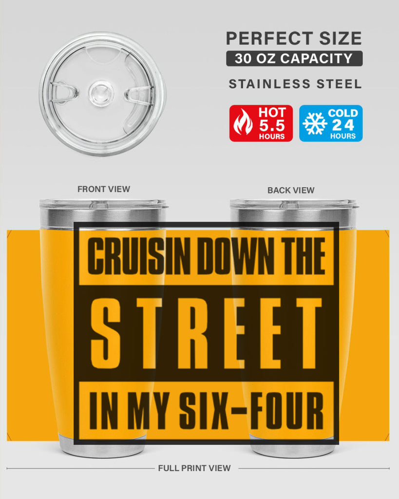 cruisin down the street 181#- black words phrases- Cotton Tank
