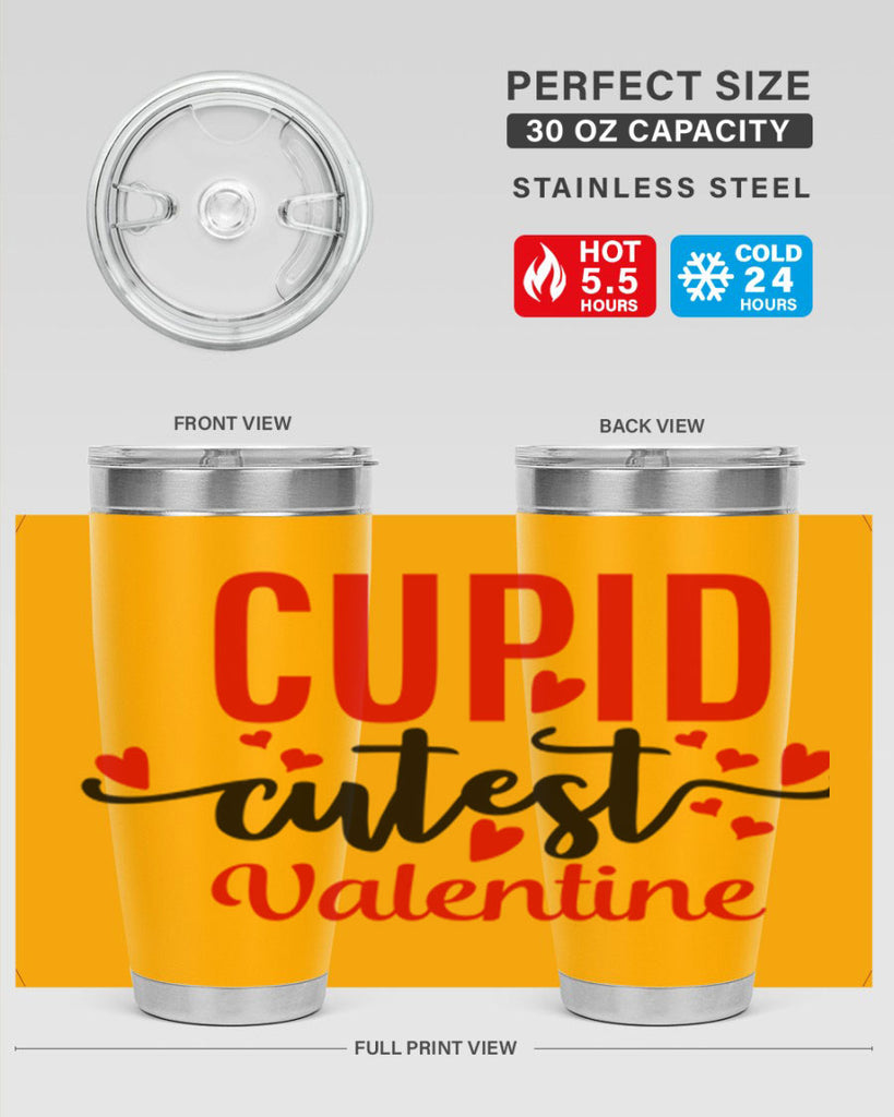 cupid cutest valentine 80#- valentines day- Tumbler