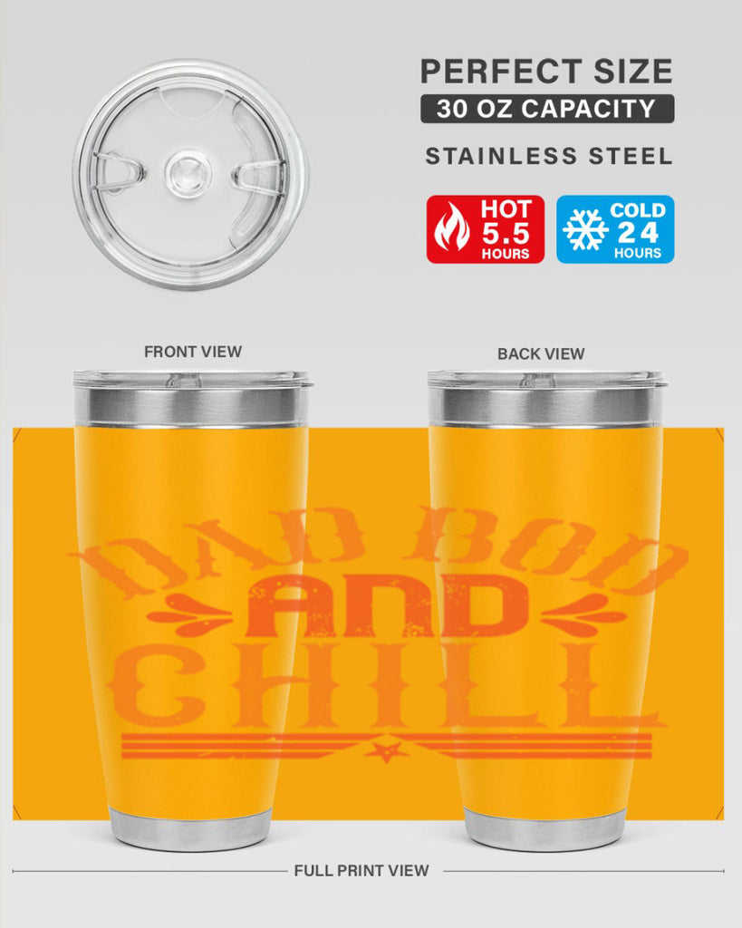 dad bod and chill 118#- fathers day- Tumbler