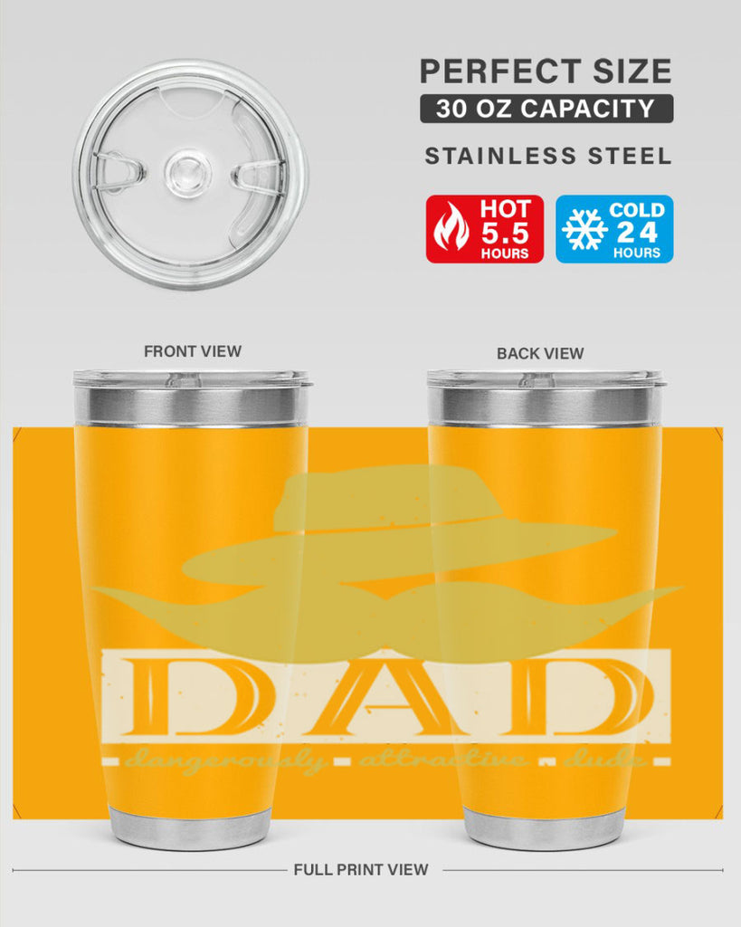 dad dangerously attractive 242#- fathers day- Tumbler